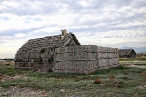 very beautiful House Straw