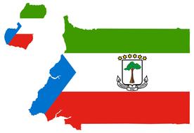 equatorial guinea flag map