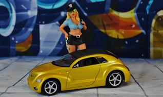 Model Car Policewoman Sexy