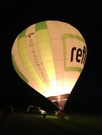 Hot Air Balloon Night Photograph