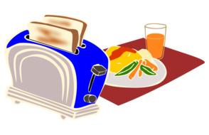 breakfast toaster bread omelette