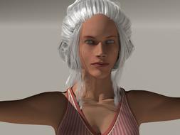 woman grey hair face grey hair