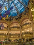 rich interior of Galeries Lafayette