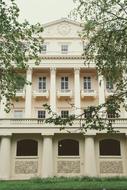 Facade and Tree branches