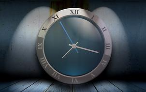 clock movement time modern as an illustration