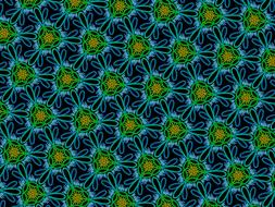 ornament texture background yellow blue