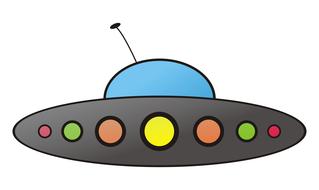 ufo alien space comic object