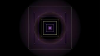 fractal square modern purple