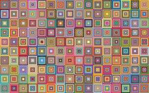 squares abstract geometric colors