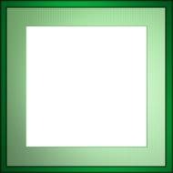 green border bevel graphic element