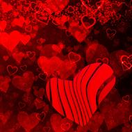 background scrapbooking paper heart red