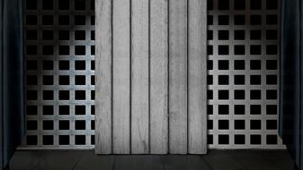theater stage with wood texture