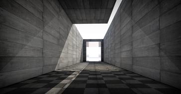 tunnel end architecture passage drawing