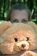 Toy Bear and girl