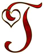 alphabet letter initial heart j