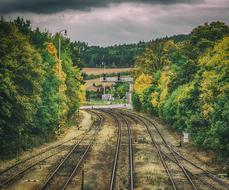 Railway Track Station