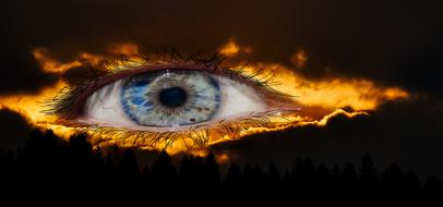 surreal eye fantasy mysterious