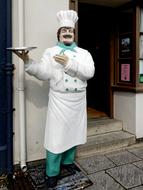funny chef statue