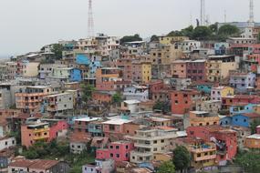 Ecuador Colorful Houses