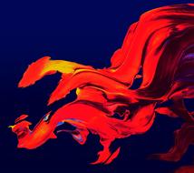 Flames Red oil Painting