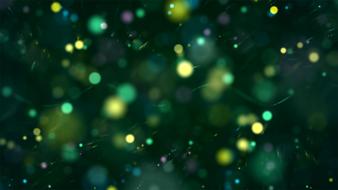 colored lights at deep green, abstract background, wallpaper