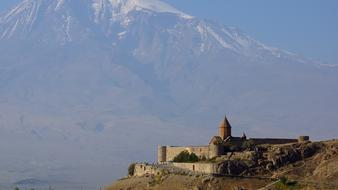 old castle on the hill