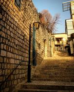 staircase in the old city in Israel