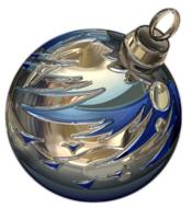 christmas bauble metallizer art