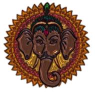 mandala elephant metallizer art