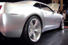 Chevrolet Camaro Silver Car Sports