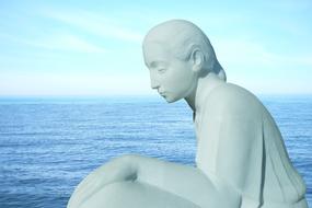 Woman Sea Marble