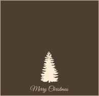 christmas fir tree greeting card