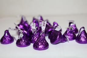 purple candies sweet