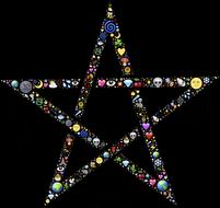 pentacle star circle