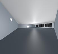 space gallery hall 3d drawing