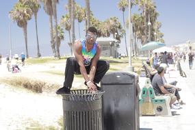 California Young Man Have Fun