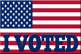 flag vote i voted voting political