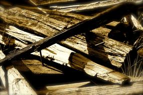 Wood Planks Monochrome Rural