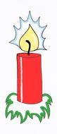 advent christmas light candles