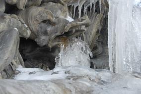 glacial ripples in the fountain