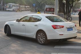 Maserati Auto Italian Car White