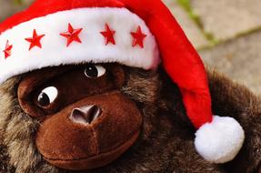 Christmas Santa Hat Stuffed Animal