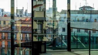 perfect Glass Reflection Architecture, madrid