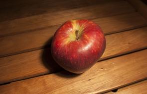 lone red apple