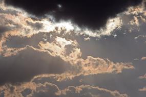 Glistening Clouds Sky