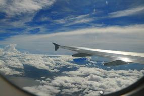 Aircraft Blue Sky White Cloud
