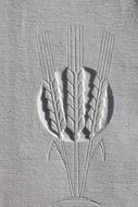 Ear Wheat Rock Carving