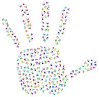 handprint hands fingers human