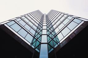 Architecture Building Glass grey sky