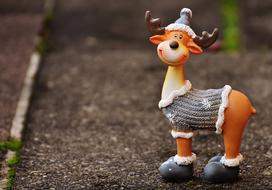 Moose Christmas Motif